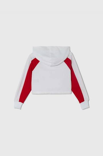 Детская кофта Fila LALENDORF цвет белый с капюшоном узор Детская кофта Fila LALENDORF цвет белый с капюшоном узор