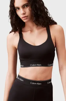 Женский черный топ Sports Bra High Support Черный XS Calvin Klein 00GWS4K193