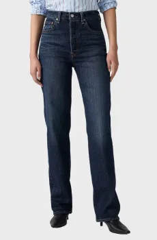 Женские темно-синие джинсы Ribcage Full-length Синий 28-34 Levi’s® 79078;0044