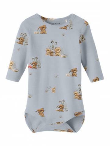 NAME IT Боді 13215766 Сірий Regular Fit NAME IT Боді 13215766 Сірий Regular Fit