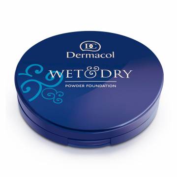 Пудровое тональное средство для лица Dermacol Wet & Dry Powder Foundation, 03, 6 г Пудровое тональное средство для лица Dermacol Wet & Dry Powder Foundation, 03, 6 г