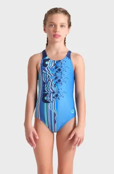 Детский синий купальник PALETTE SWIMSUIT SWIM PRO BACK Синий 6 Arena 007918-770