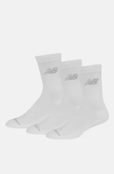 Белые носки Prf Cotton Cush Crew (3 пары) Белый 35-38 New Balance LAS95363WT