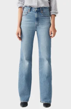 Женские голубые джинсы Ribcage Bell Голубой 28-32 Levi’s® A7503;0020