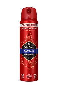 Аэрозольный дезодорант Old Spice Captain, 150 мл
