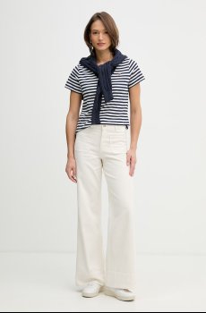 Хлопковая футболка U.S. Polo Assn. STRIPE V-NECK