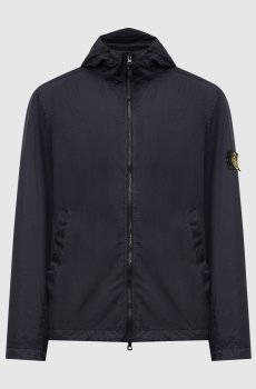 Синяя ветровка с логотипом патча