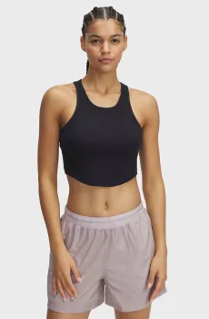 Женский черный топ UA Rival Rib Tank Черный M Under Armour 1389798-001