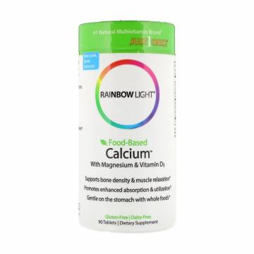 Кальций с магнием и витамином D3 Rainbow Light Calcium With Magnesium & Vitamin D3, 90 таблеток