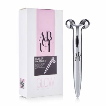 Роликовый массажер для лица ABOUT face Roller Massager