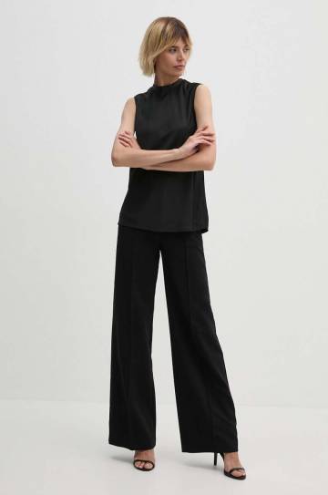 Блузка Calvin Klein женская цвет чёрный однотонная K20K207289 Блузка Calvin Klein женская цвет чёрный однотонная K20K207289