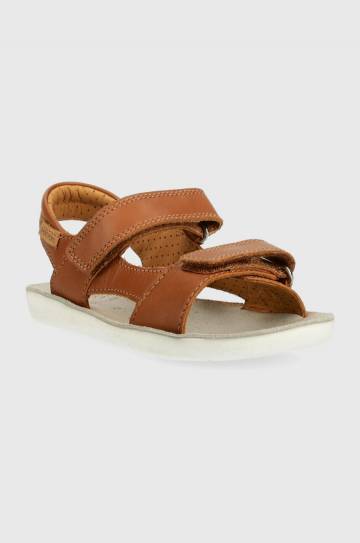 Детские кожаные сандалии Shoo Pom цвет коричневый