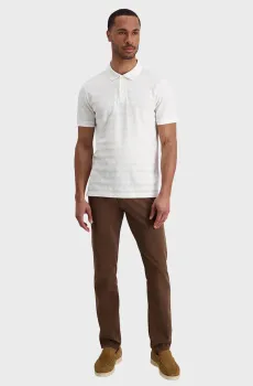 Мужское белое поло в полоску Белый 3XL Pierre Cardin PC.-C5 21864.2157