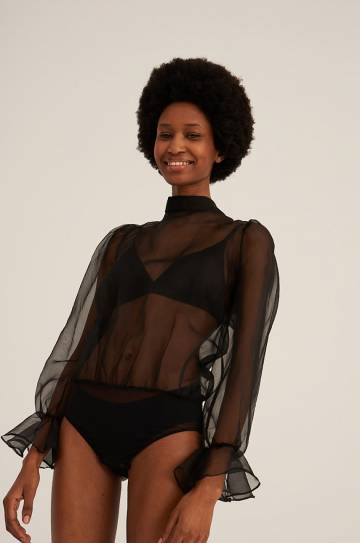 Блузка Undress Code женская цвет чёрный гладкая Блузка Undress Code женская цвет чёрный гладкая