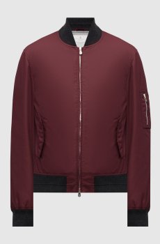 Бордовый бомбер