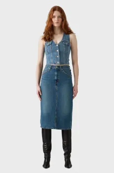 Женская синяя джинсовая юбка Синий 27 Levi’s® 001VH;0006