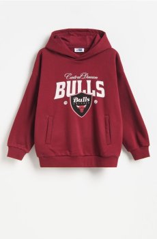 Reserved - Худі Chicago Bulls NBA - буряковий - 445JW-83X