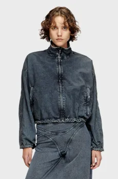 Женская темно-синяя джинсовая куртка GIACCA Синий 38 Diesel A18573 0PLBH