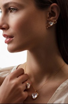 Позолоченные серьги Lilou