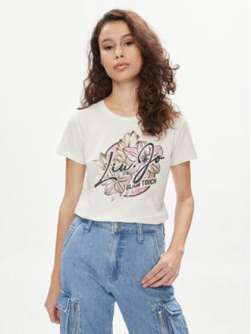 Liu Jo Футболка TA4202 JS003 Écru Regular Fit Liu Jo Футболка TA4202 JS003 Écru Regular Fit