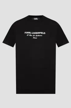 Мужская черная футболка Черный M Karl Lagerfeld 542224.755056;990