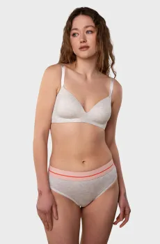 Женские светло-серые трусики Серый L brabrabra SLZ25602121