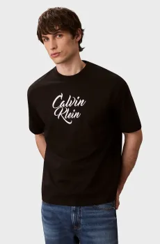 Мужская черная футболка SS 16S SN Черный M Calvin Klein Jeans LV04RD801G