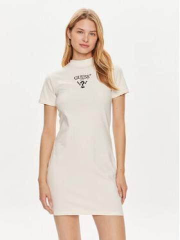 Guess Повсякденна сукня V4YK02 KCDH1 Білий Regular Fit Guess Повсякденна сукня V4YK02 KCDH1 Білий Regular Fit