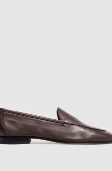 Коричневые кожаные лоферы