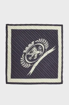 Женский темно-синий платок THC PLISSE SCARF Синий ONESIZE Tommy Hilfiger AW0AW15795