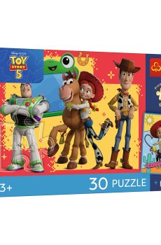 Пазлы Trefl Premium Plus Kids Toy Story 5 Приключения игрушек, от 3 лет, 30 элементов (18344)