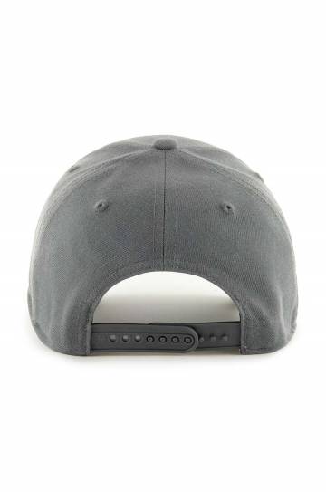 Хлопковая кепка 47 brand MLB New York Yankees цвет серый с аппликацией B-BRMPS17WBP-CC Хлопковая кепка 47 brand MLB New York Yankees цвет серый с аппликацией B-BRMPS17WBP-CC