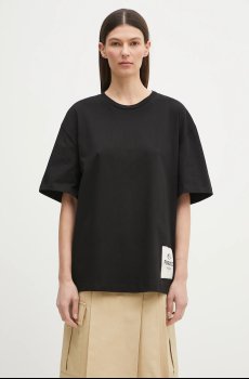 Хлопковая футболка Fiorucci Logo Label Boxy Fit