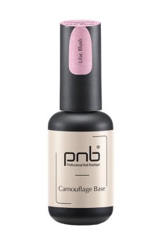 Камуфлирующая каучуковая база для гель-лака PNB UV/LED Camouflage Base Lilac Blush, 8 мл