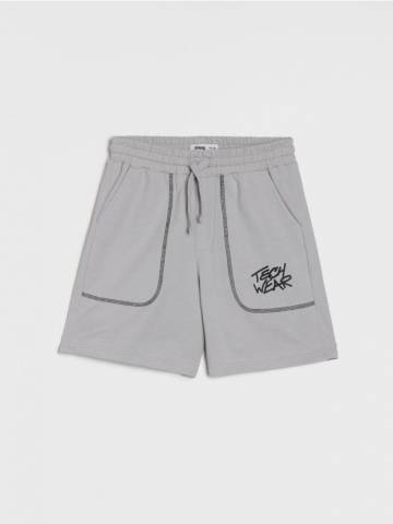 Трикотажні шорти - сірий