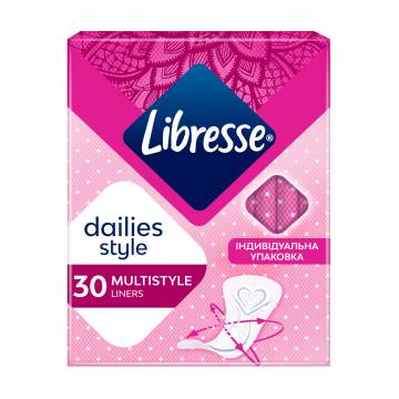 Ежедневные прокладки Libresse Dailies Style Multistyle для любого белья, 30 шт