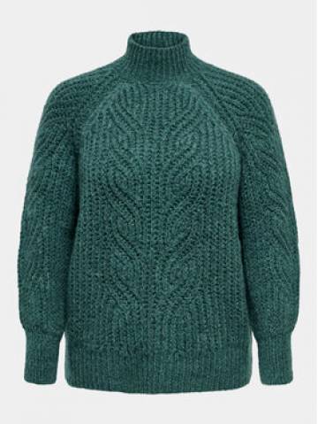 ONLY Carmakoma Светр Ruby 15307191 Зелений Regular Fit ONLY Carmakoma Светр Ruby 15307191 Зелений Regular Fit