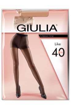 Колготки женские Giulia Like классические, с шортиками, 40 DEN, Cappuccino, размер 5