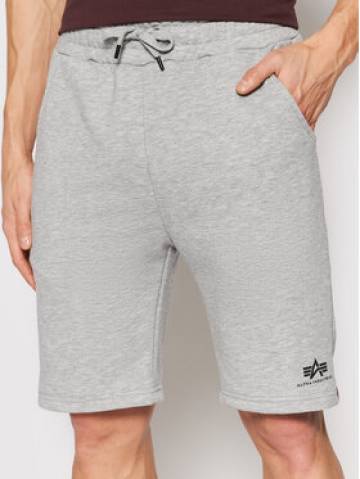 Alpha Industries Спортивні шорти Basic 116363 Сірий Regular Fit Alpha Industries Спортивні шорти Basic 116363 Сірий Regular Fit