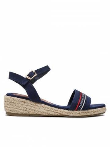 Tommy Hilfiger Еспадрильї Rope Wedge Sandal T3A7-32777-0048 M Cиній Tommy Hilfiger Еспадрильї Rope Wedge Sandal T3A7-32777-0048 M Cиній