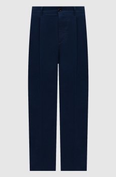 Синие брюки с эмблемой