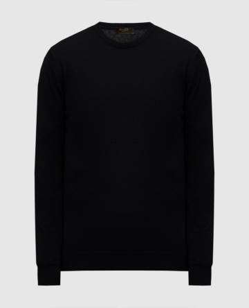 Черный джемпер ORVIETO из кашемира и шелка