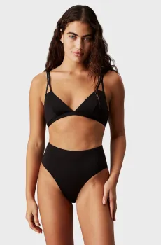 Женский черный лиф от купальника LONGLINE TRIANGLE RP Черный XS Calvin Klein KW0KW02793