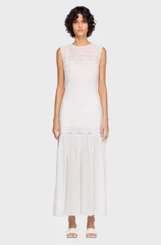 Женское белое платье Белый 40 Sandro SFPRO04805_white