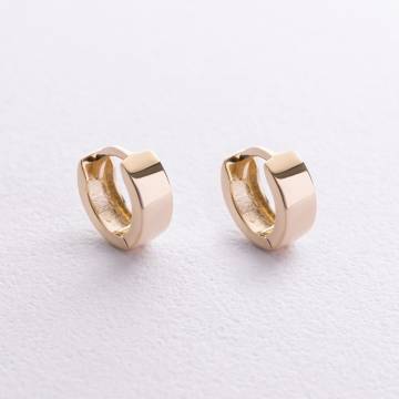 Серьги - кольца в желтом золоте mini с08822 Серьги - кольца в желтом золоте mini с08822