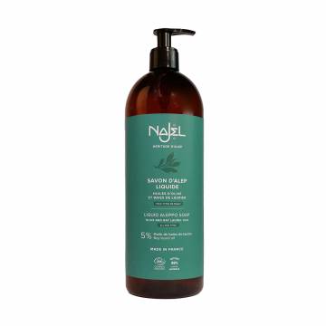 Органическое жидкое алеппское мыло Najel Aleppo Liquid Soap 5% Bay Laurel Oil, 1 л Органическое жидкое алеппское мыло Najel Aleppo Liquid Soap 5% Bay Laurel Oil, 1 л