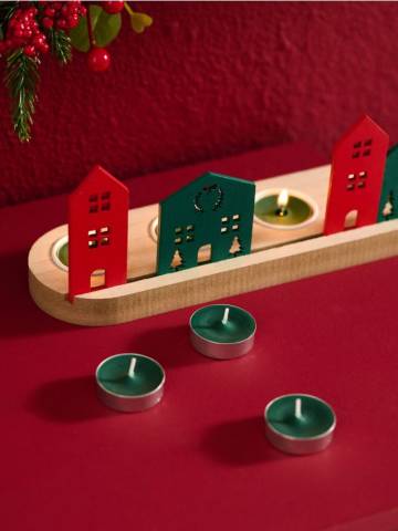 Свічки, 10 шт. Christmas Green - зелений Свічки, 10 шт. Christmas Green - зелений