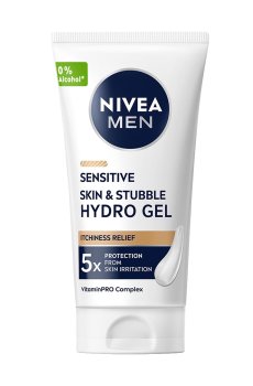 Мужской крем-гель NIVEA MEN Sensitive Skin & Stubble Hydro Gel для чувствительной кожи лица и щетины, 50 мл