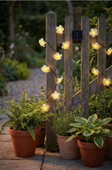 Сонячні LED-ліхтарі у формі квітів - різнобарвний