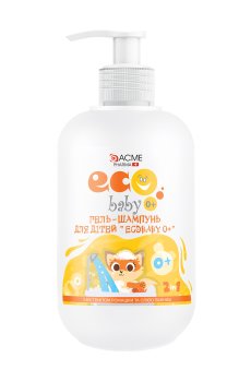 Детский гель-шампунь Eco Baby с экстрактом ромашки и маслом пшеницы, 500 мл
